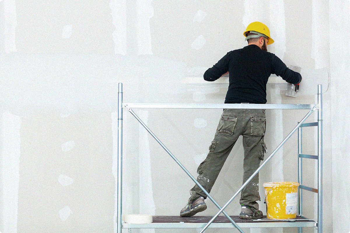 Gyprock and wall repair project in Penrith